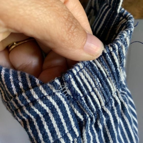 Vintage Espirit Mini Girls denim Striped - Picture 4 of 5